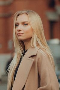 Korean winter outfit ideas neutral beige coat from the winter color palette